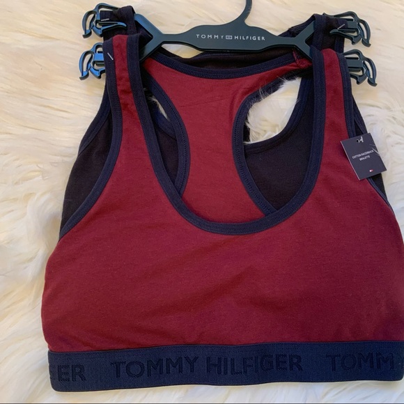 Tommy Hilfiger Cotton Racerback Bralette Set of Two - NWT - Small - Picture 2 of 11